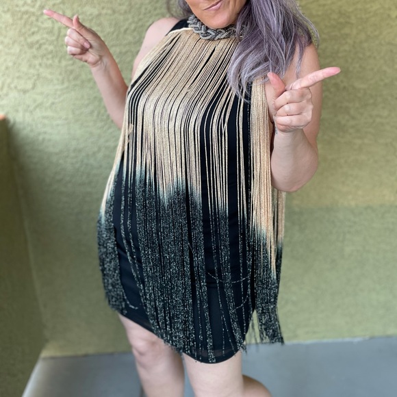 Dresses & Skirts - Fringed Dress Beaded Collar Costume Orville Peck L